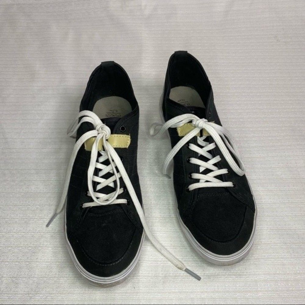 Adidas Black White Low Top Slvr Sneakers Mens 7 - Picture 2 of 10